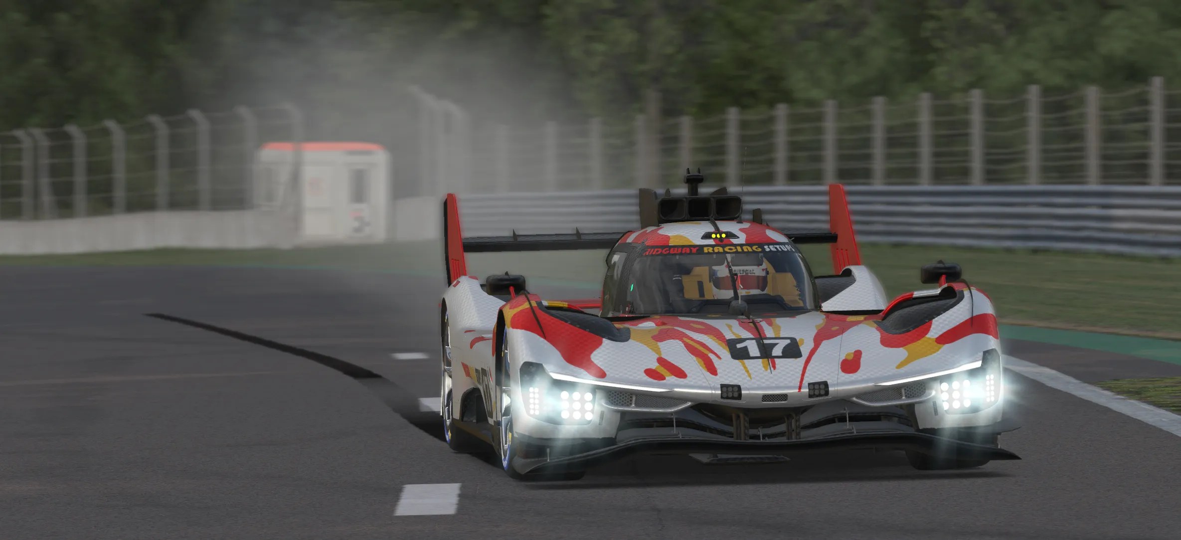 Red and white livery for Ferrari 499P