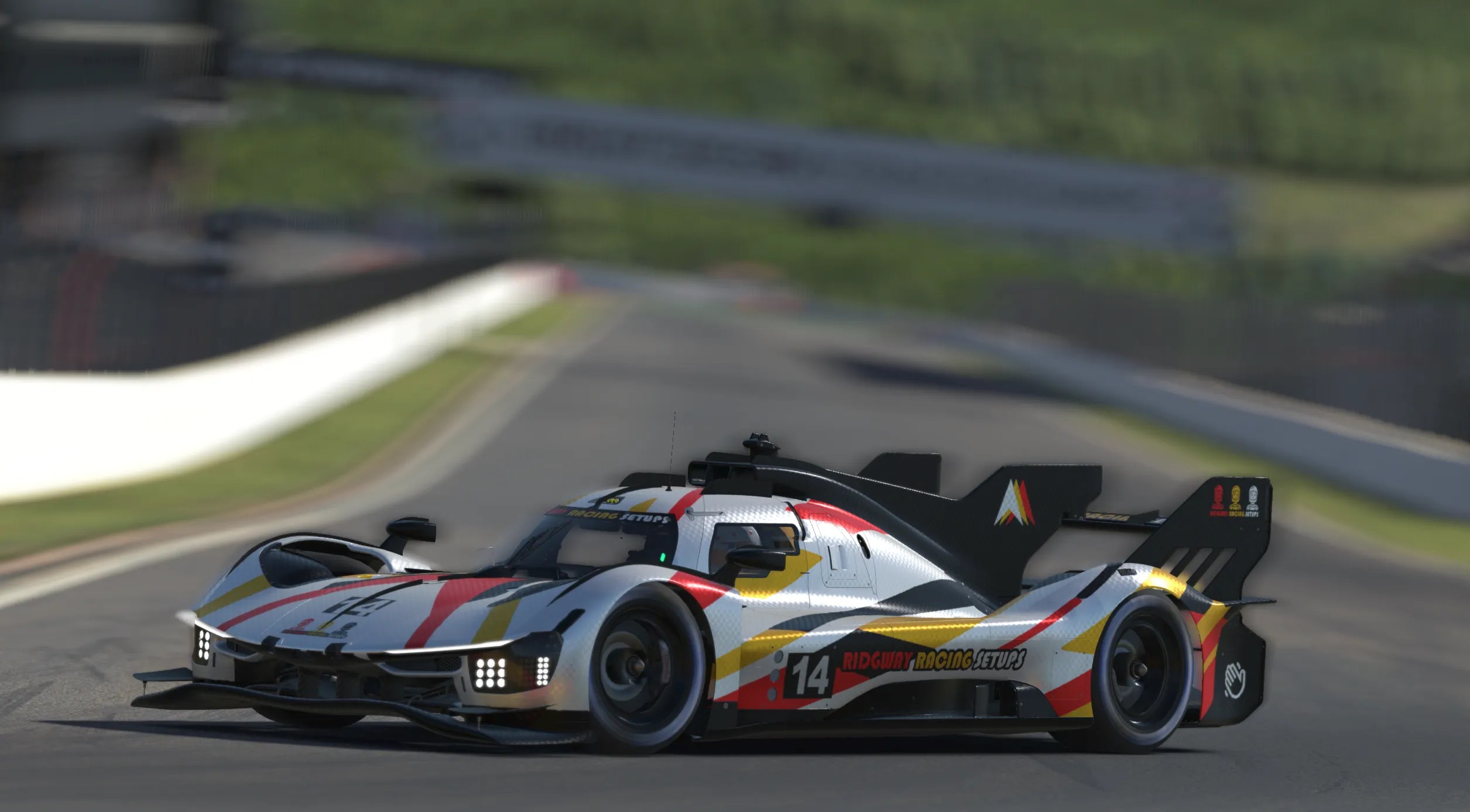 Red and white livery for Ferrari 499P