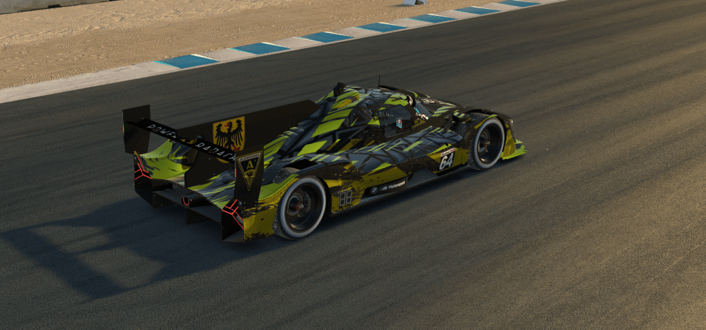 Screenshot of e-sports livery created using icarmap.
